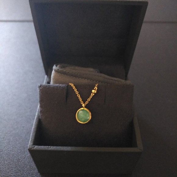 Astley Clarke amazonite necklace in gold vermeil, preloved - Picture 5 of 6